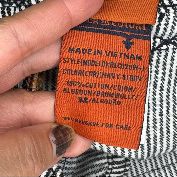 Rock Revival Black and White Striped Women Shorts Detailed buttons size 26 - Picture 9 of 16